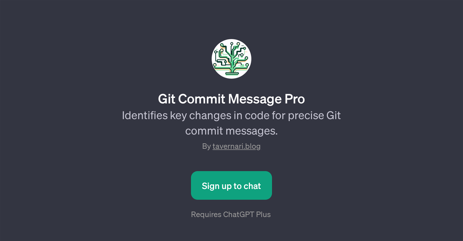 Git Commit Message Pro website
