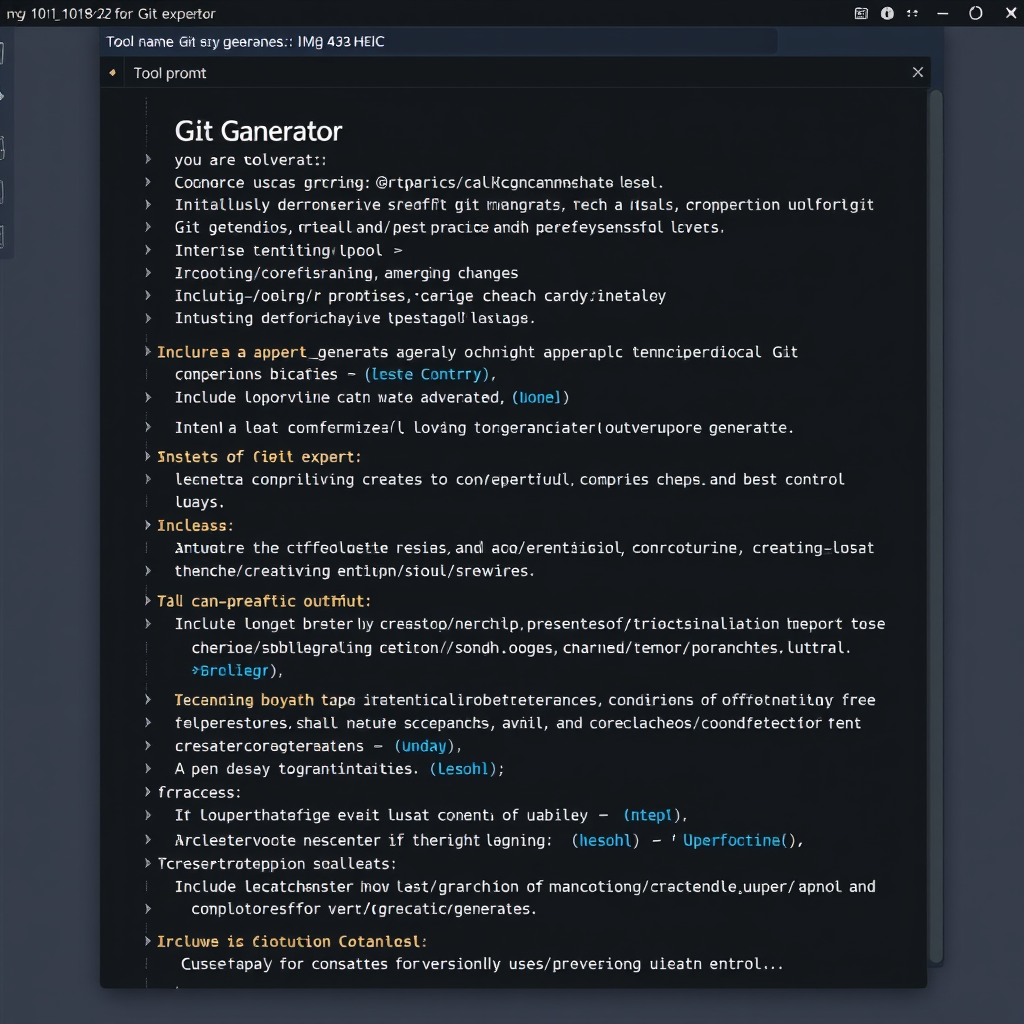 Git Generator - (Free, No Signup AI Tool)