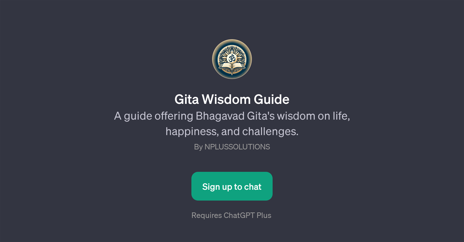 Gita Wisdom Guide website