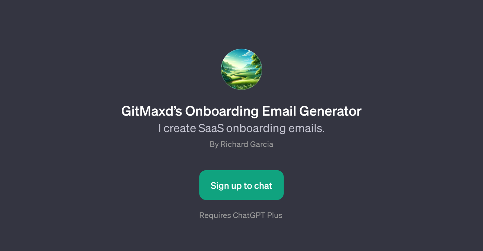 GitMaxds Onboarding Email Generator website