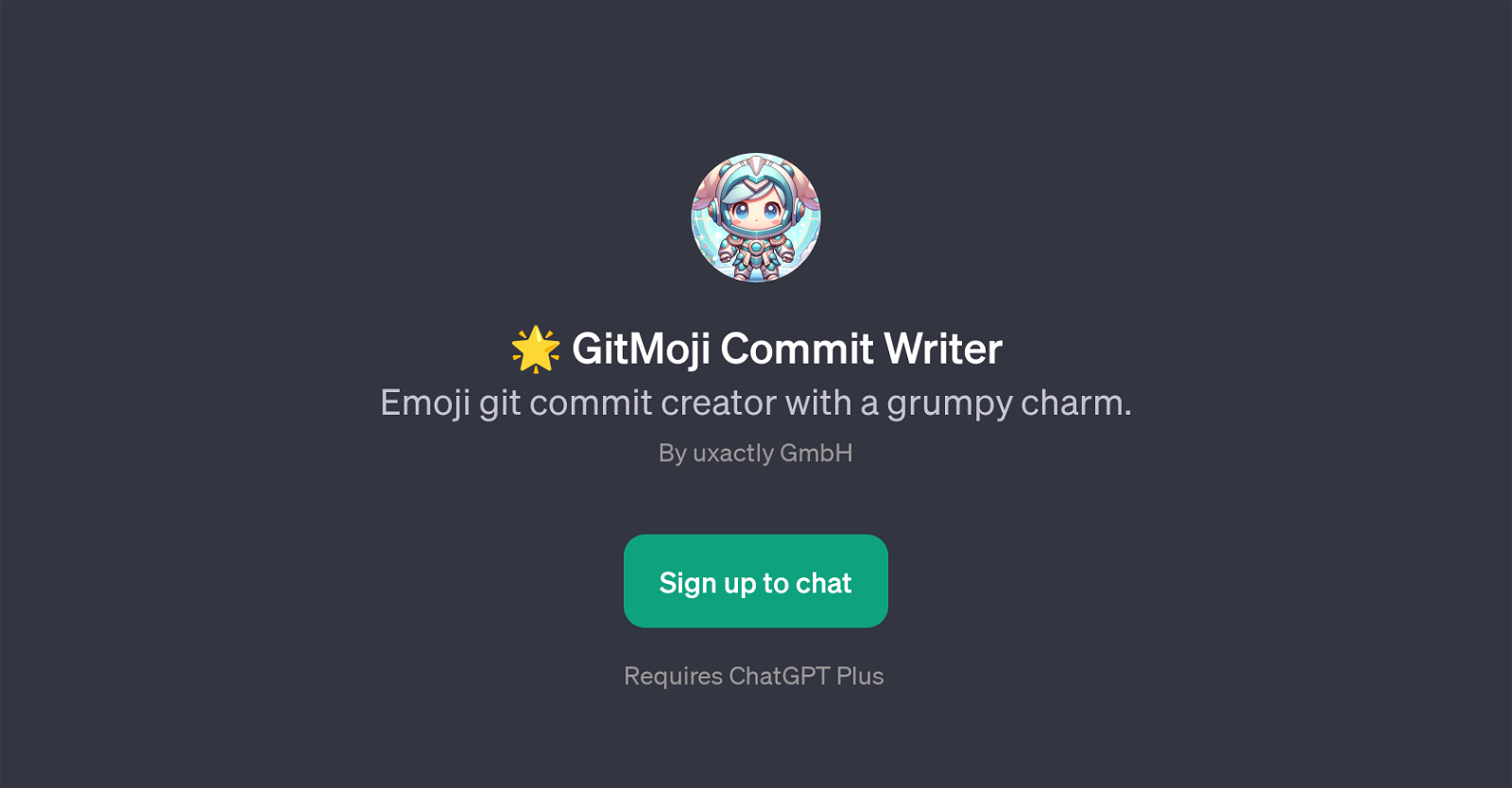 GitMoji Commit Writer website