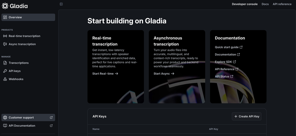 Gladia website