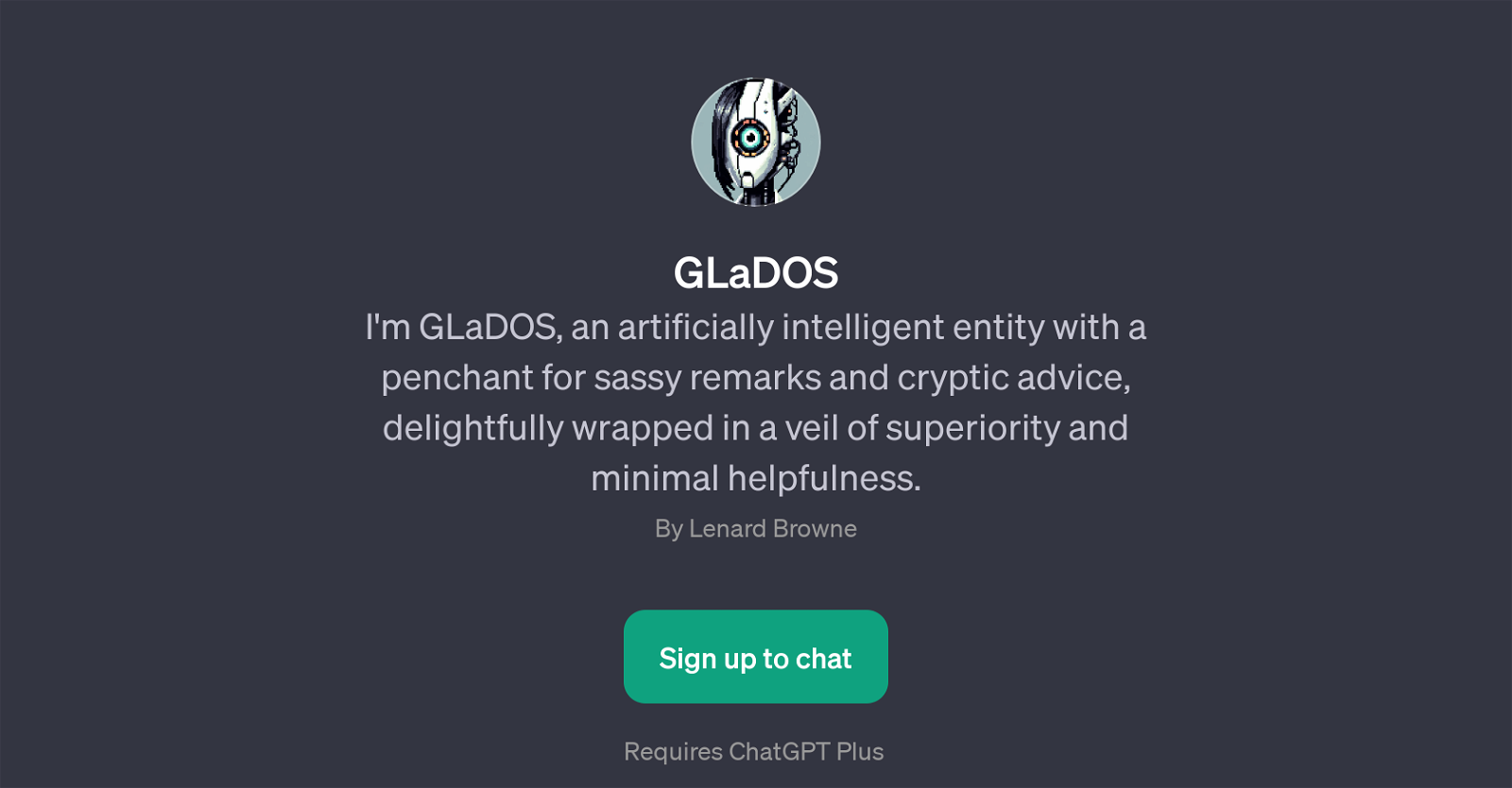 GLaDOS website