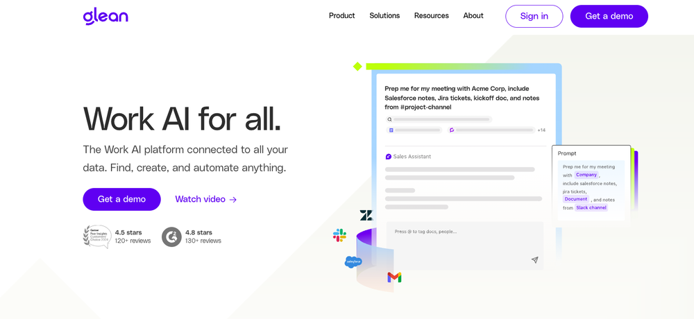 Glean website