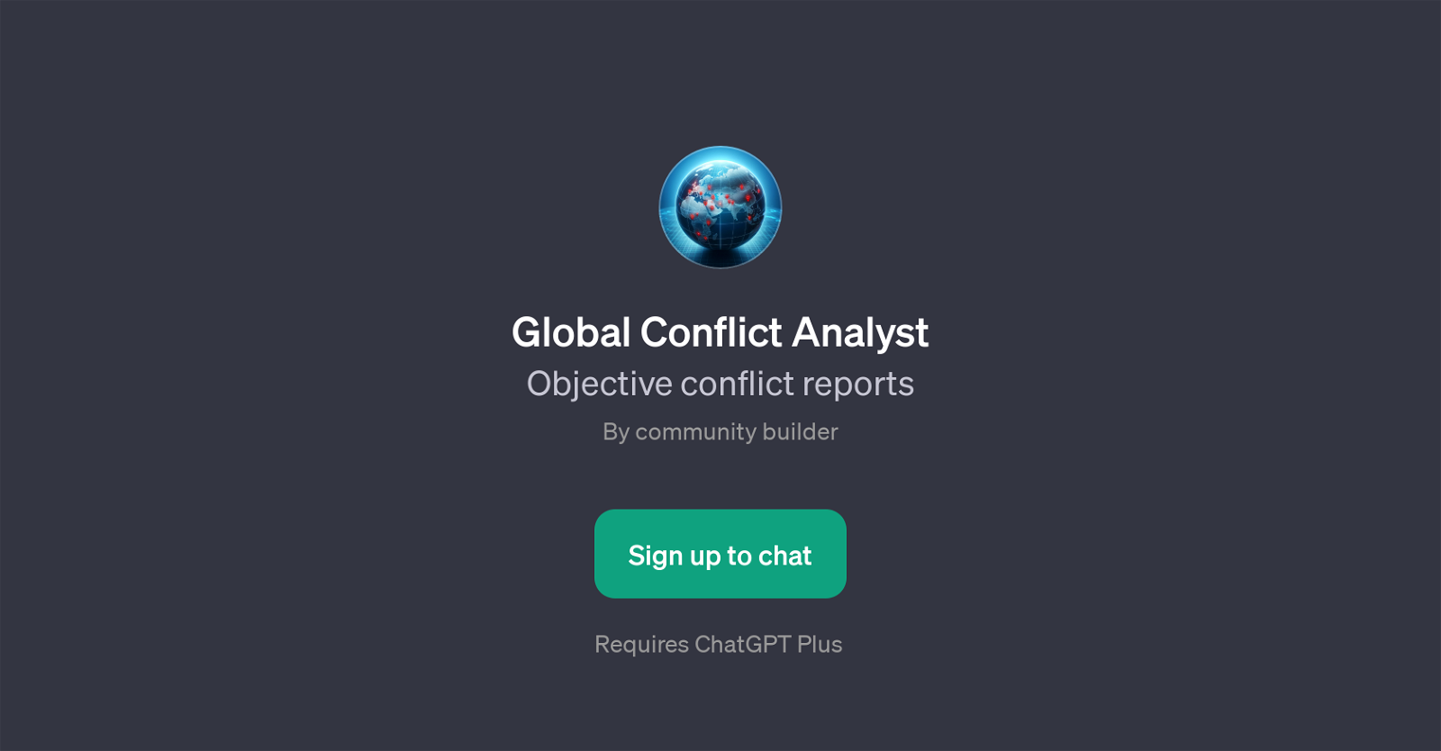 Global Conflict Analyst website