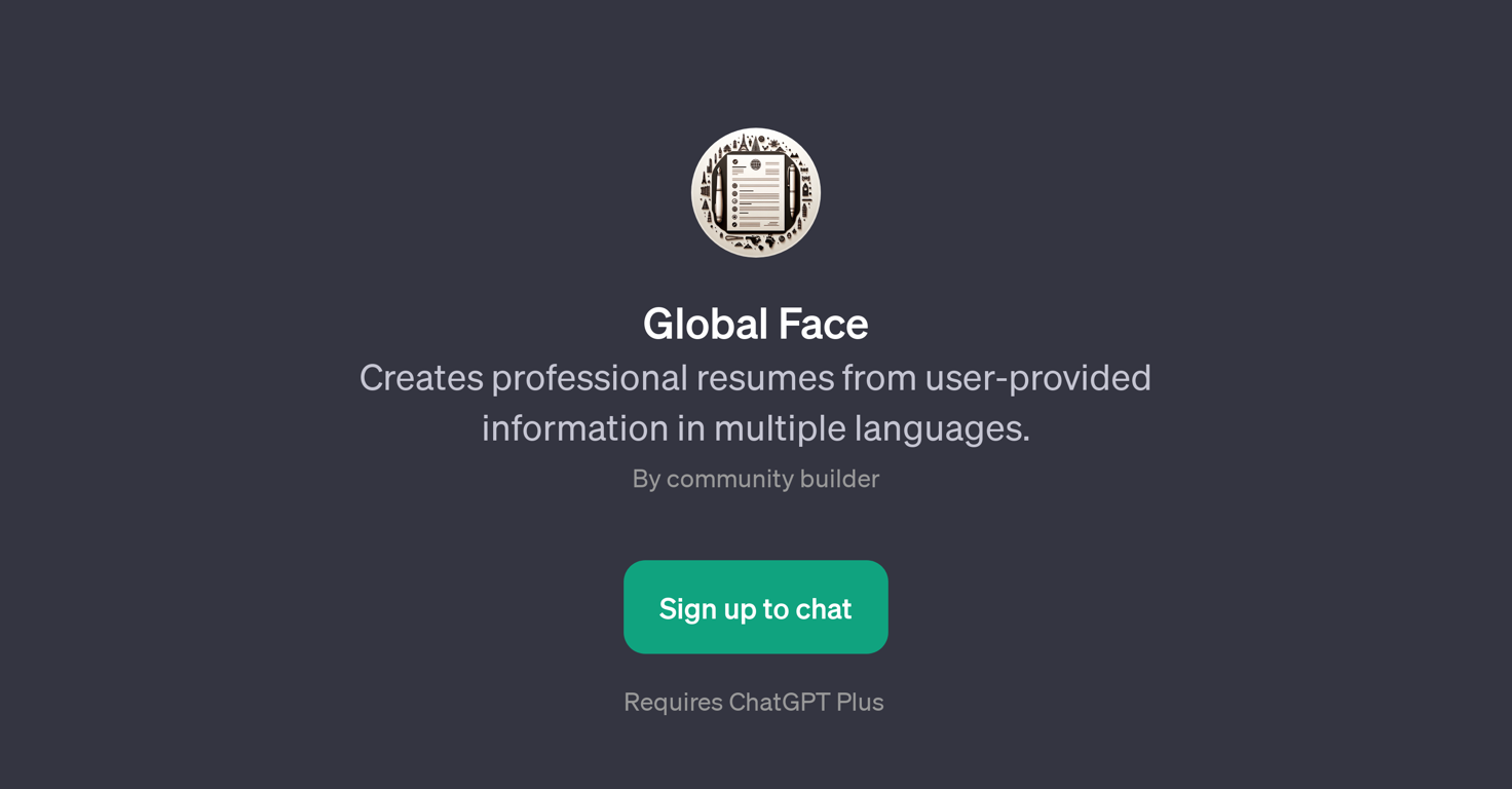 Global Face website