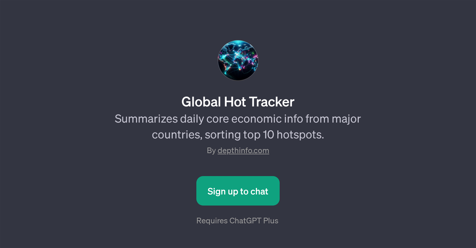 Global Hot Tracker website