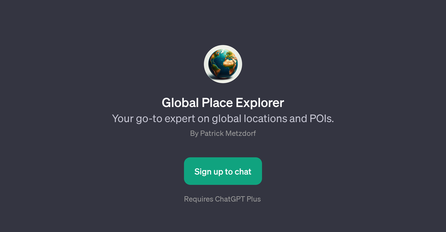 Global Place Explorer website