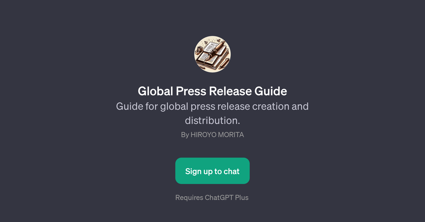 Global Press Release Guide website