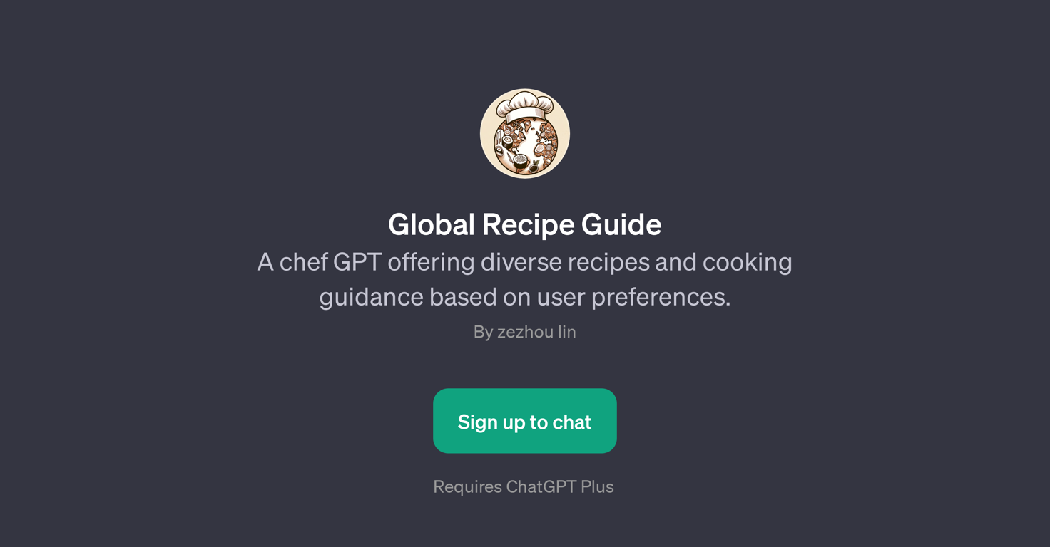 Global Recipe Guide website
