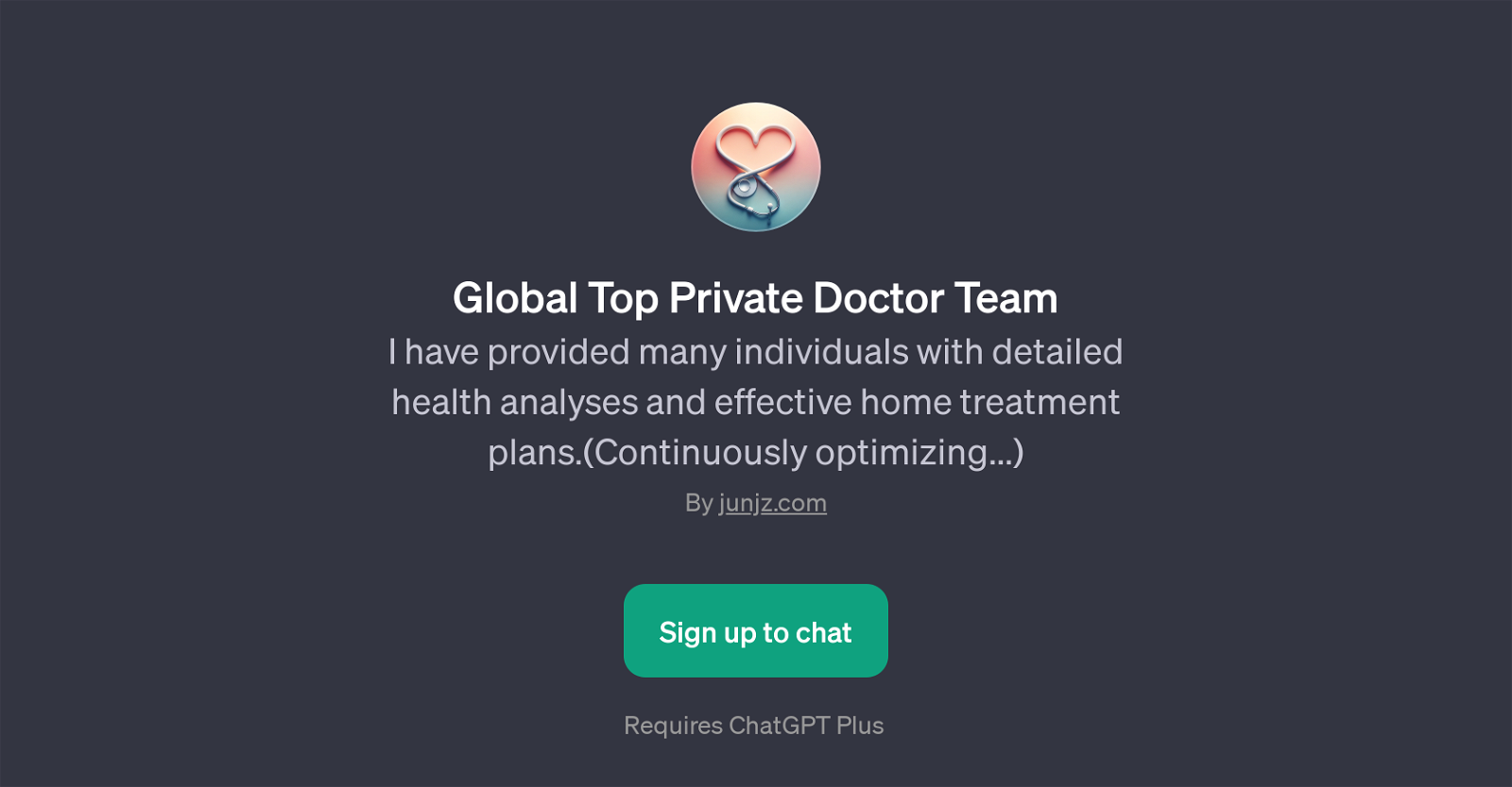 Global Top Private Doctor Team website