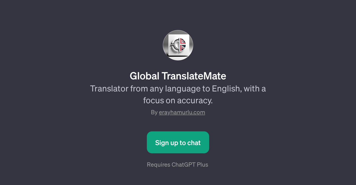 Global TranslateMate website