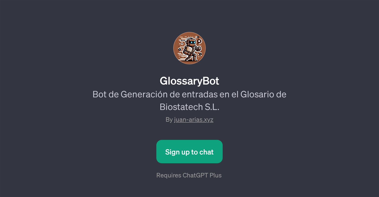GlossaryBot website