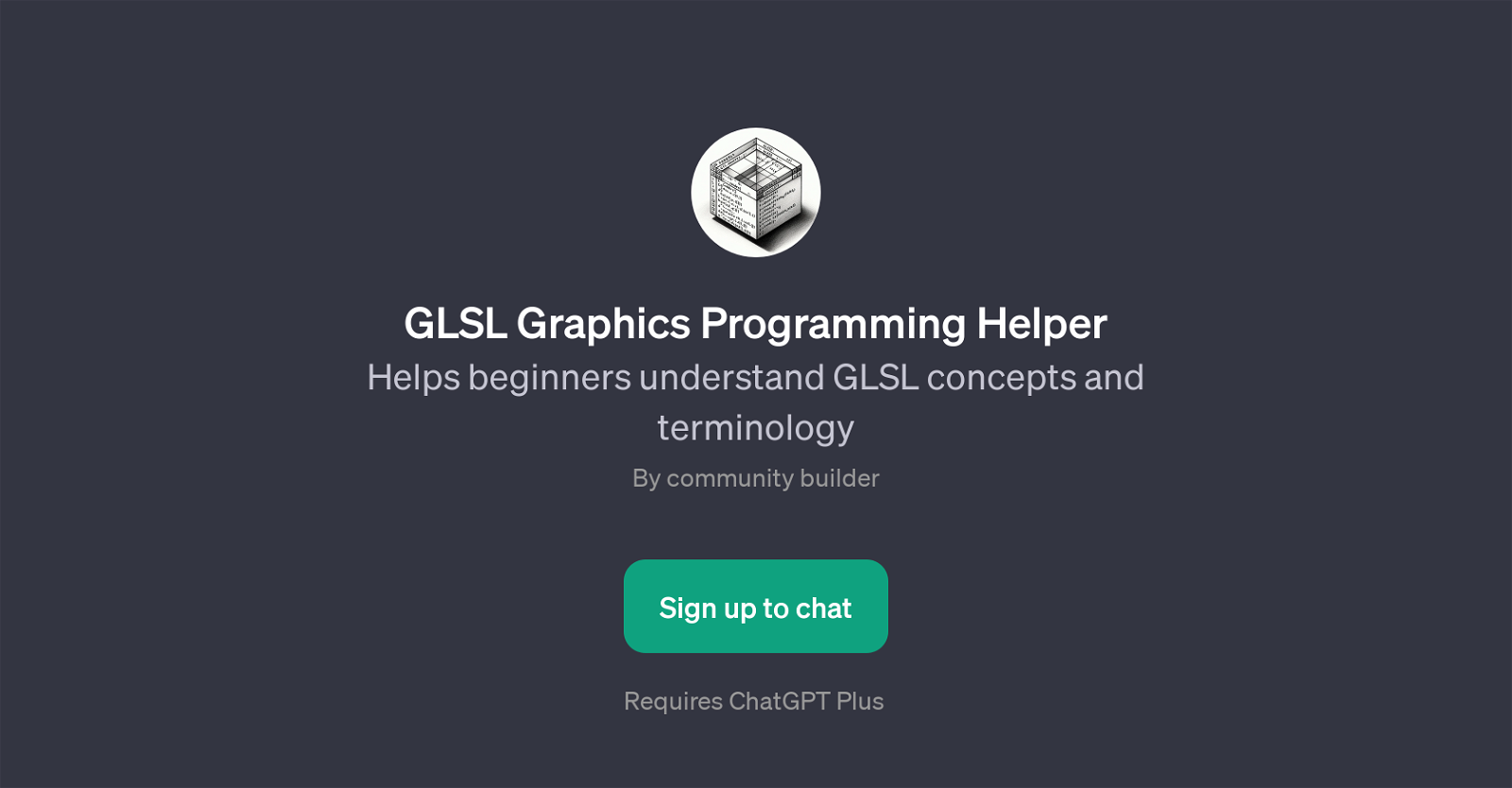 GLSL Graphics Programming Helper website