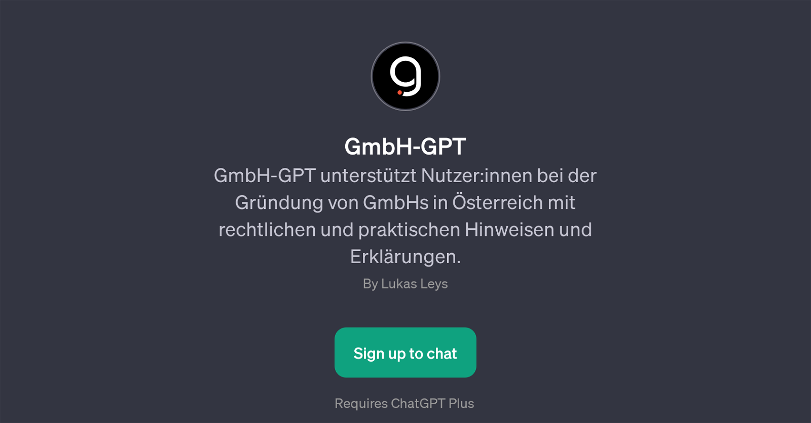 GmbH-GPT website