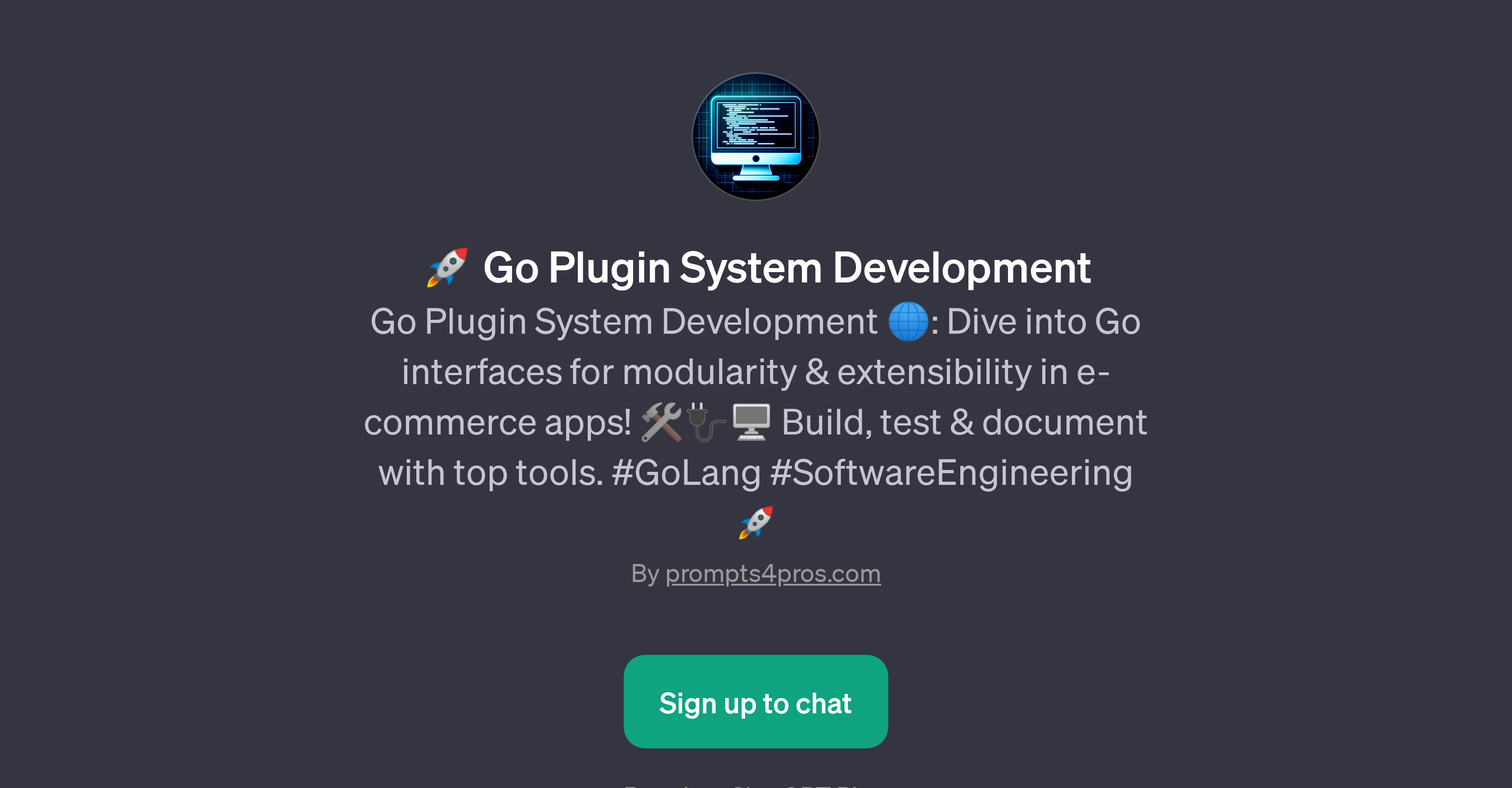 Go Plugin System Development GPT - Go plugin development - TAAFT