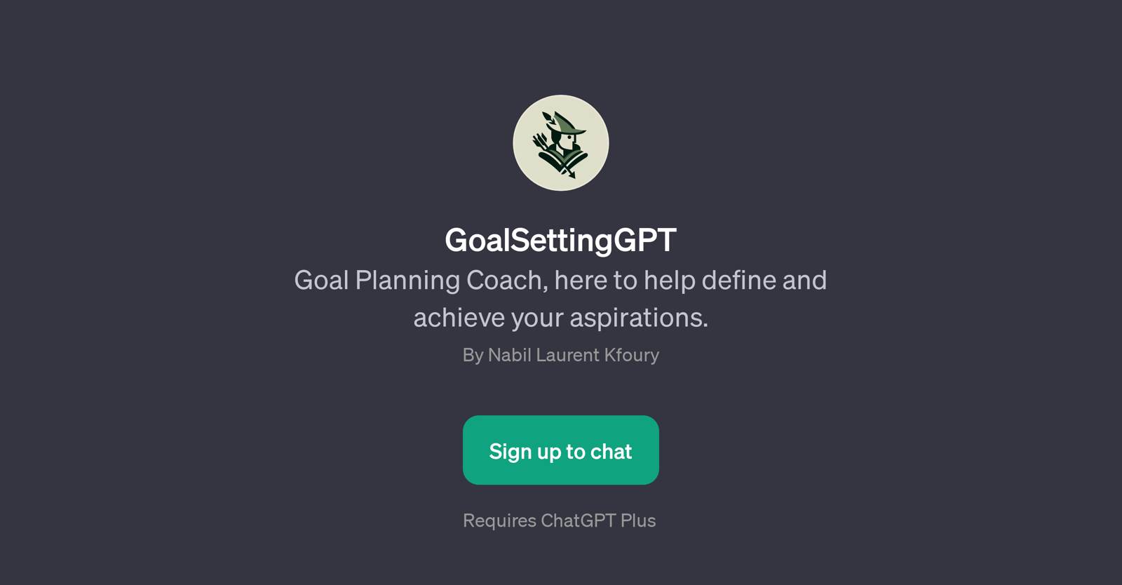 GoalSettingGPT website