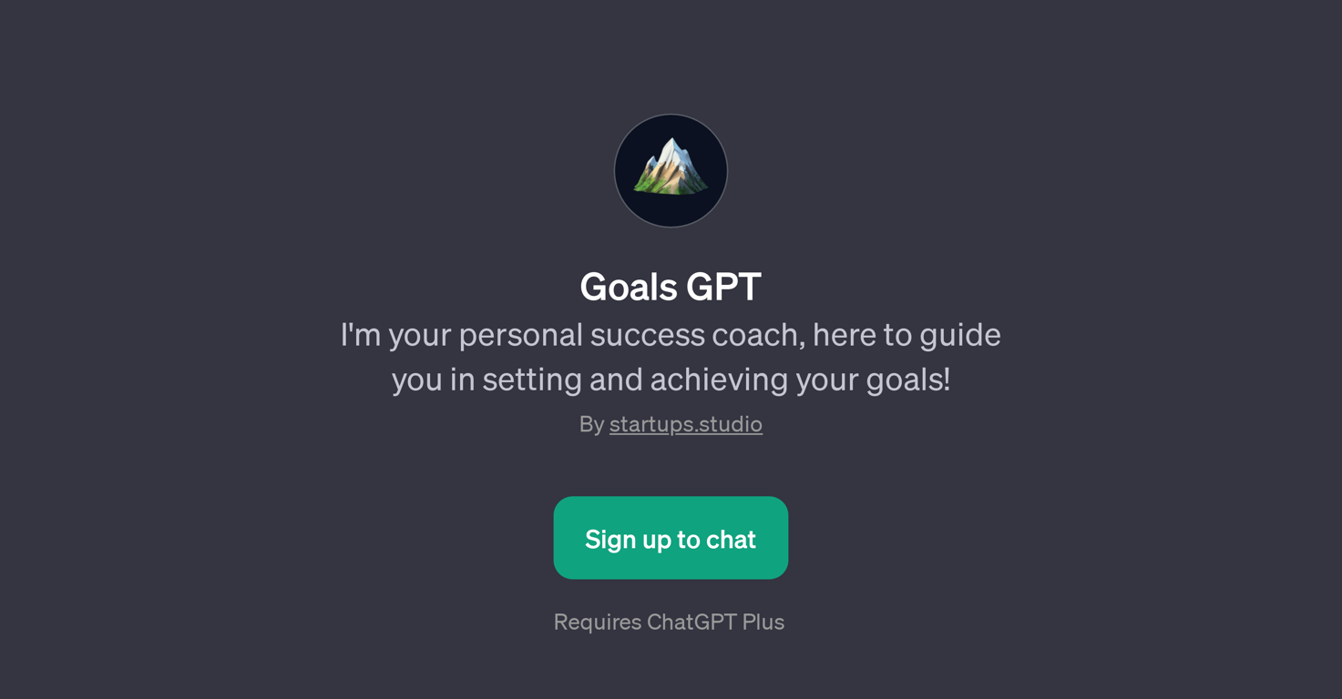 GoalsGPT website