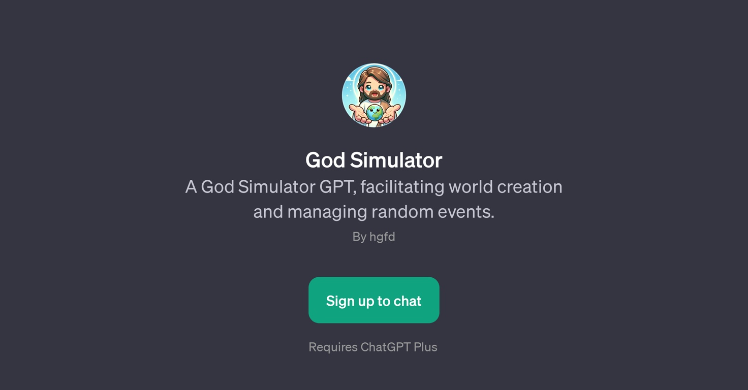 God Simulator website