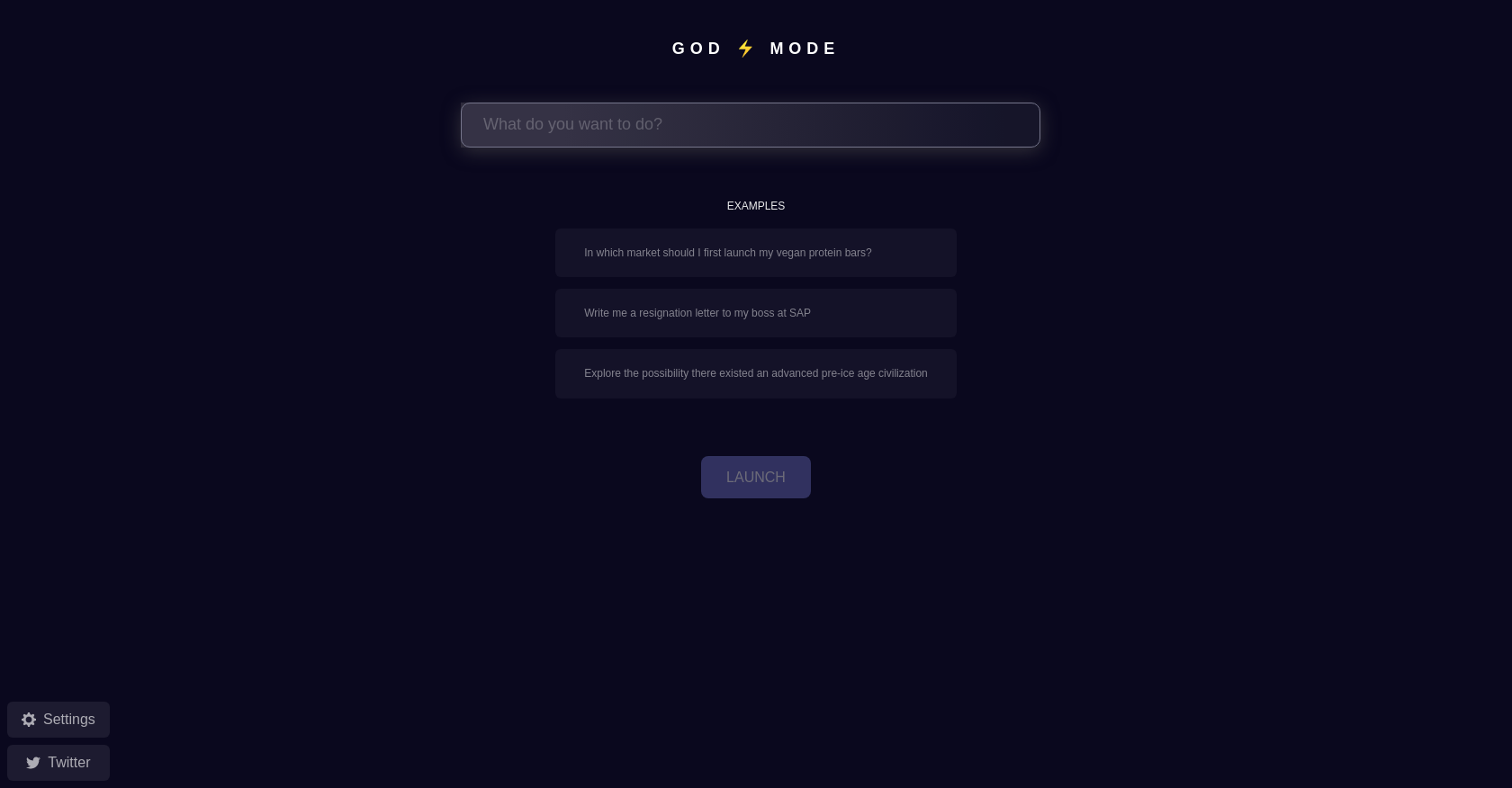 Godmode website