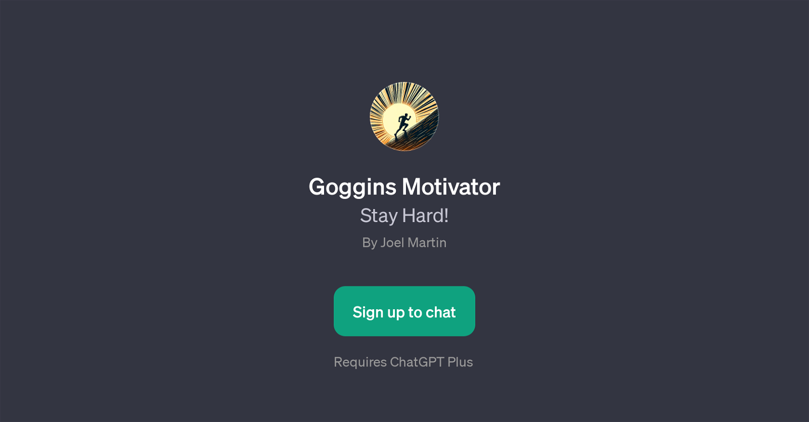 Goggins Motivator website