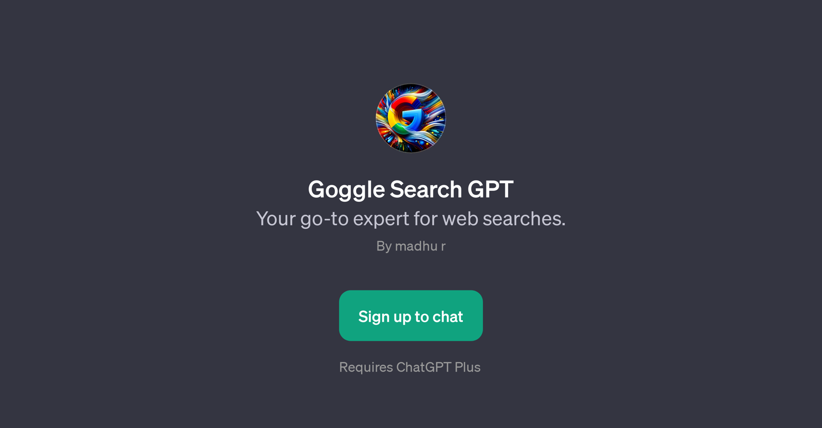 Goggle Search GPT website