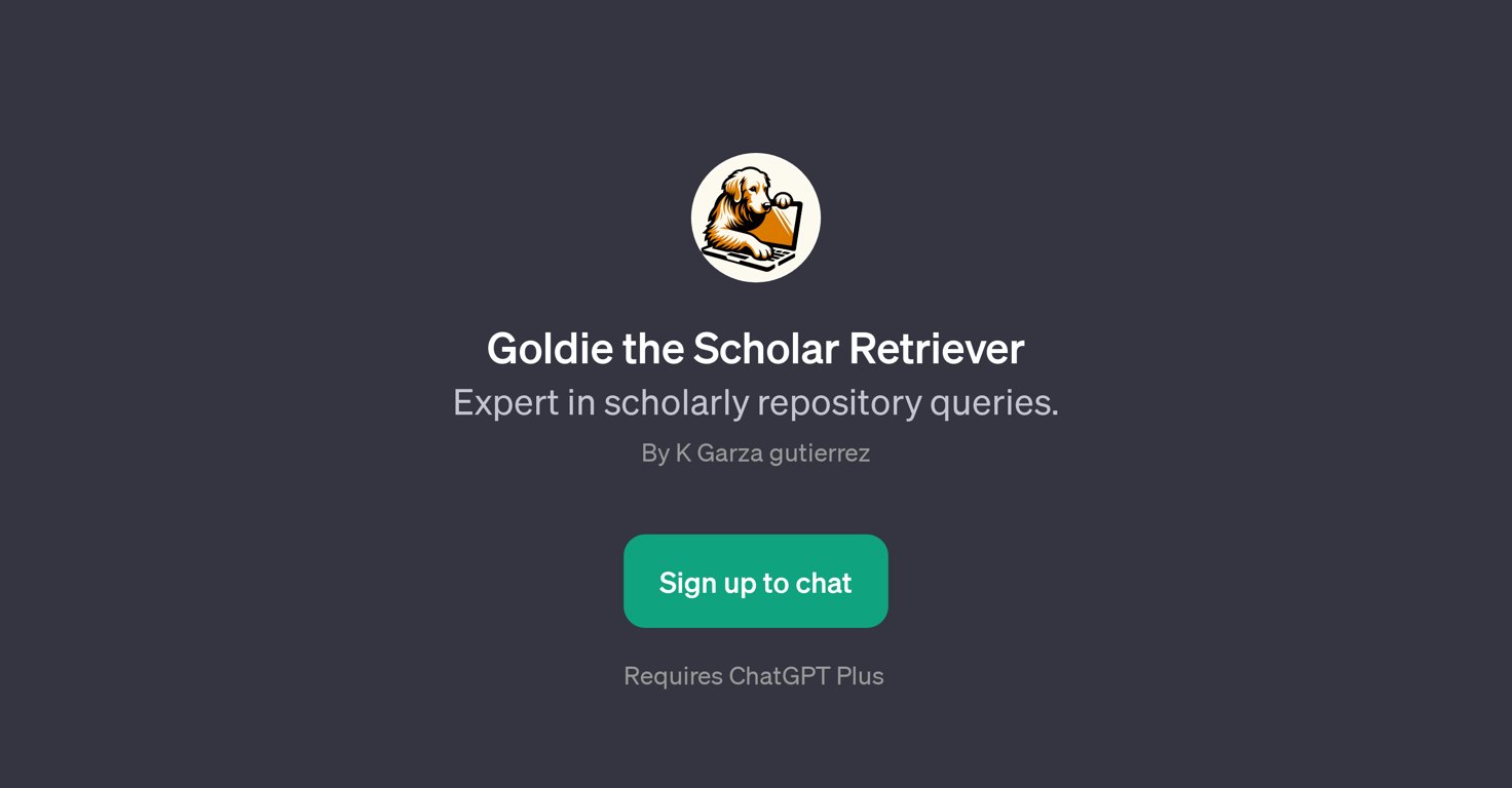 Goldie the Scholar Retriever website