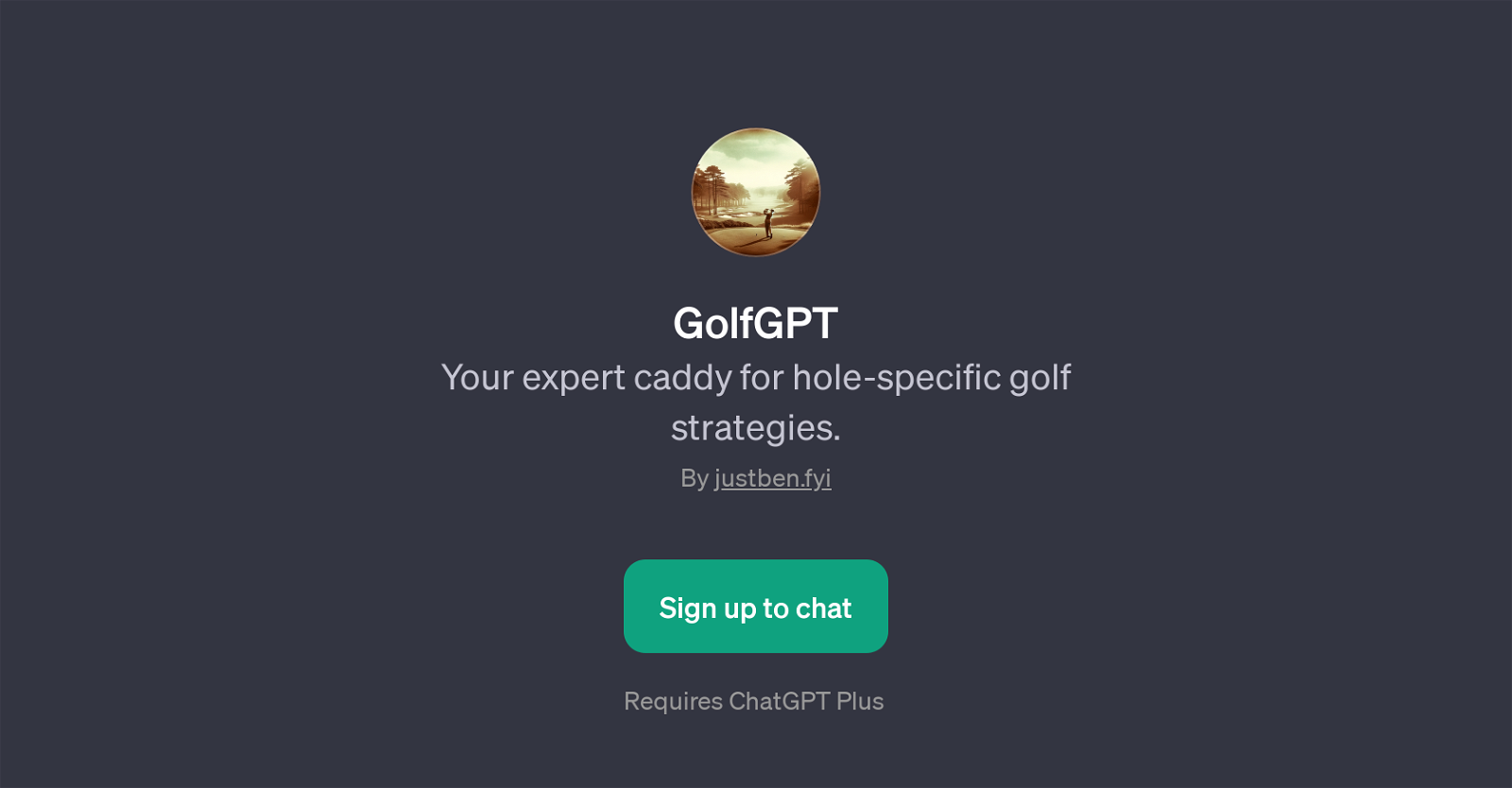 GolfGPT website