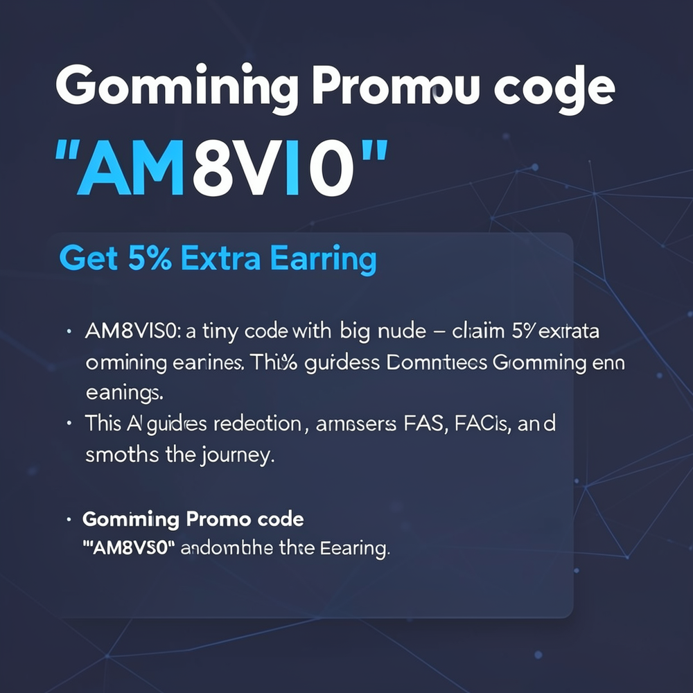 Gomining Promo code  “AM8VIS0” Get 5% Extra Earning website