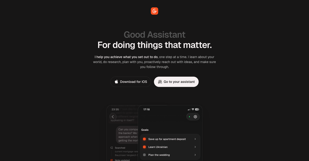 Good Assistant website