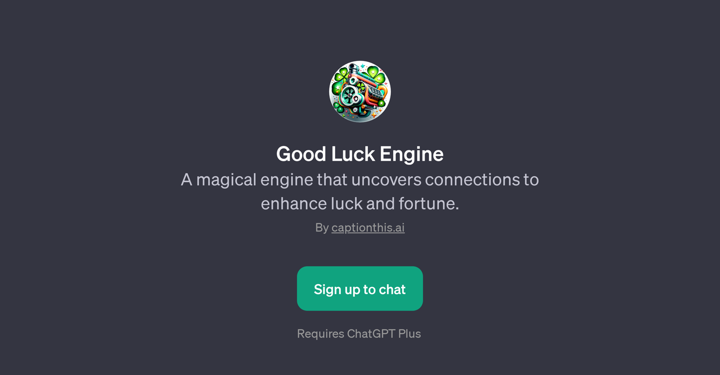 Good Luck Engine website