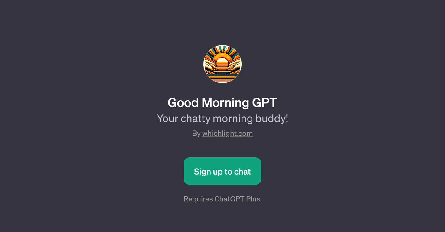 Good Morning GPT website