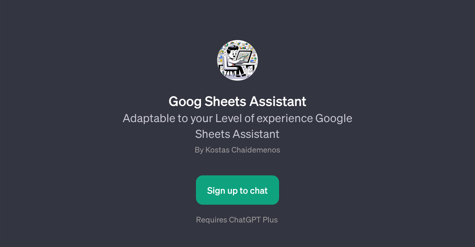 Goog Sheets Assistant website