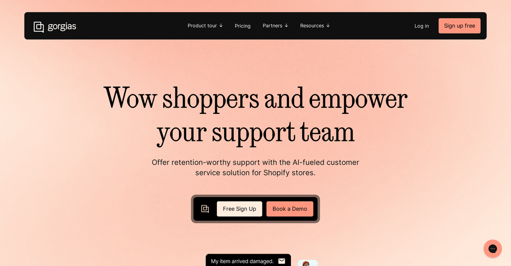 Gorgias website
