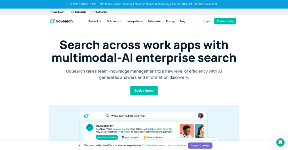 GoSearch website