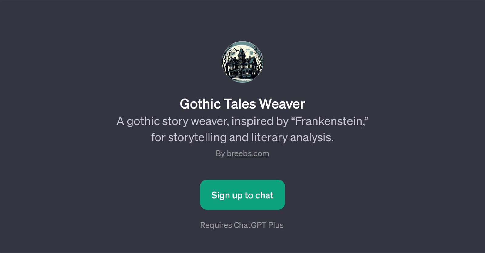 Gothic Tales Weaver website