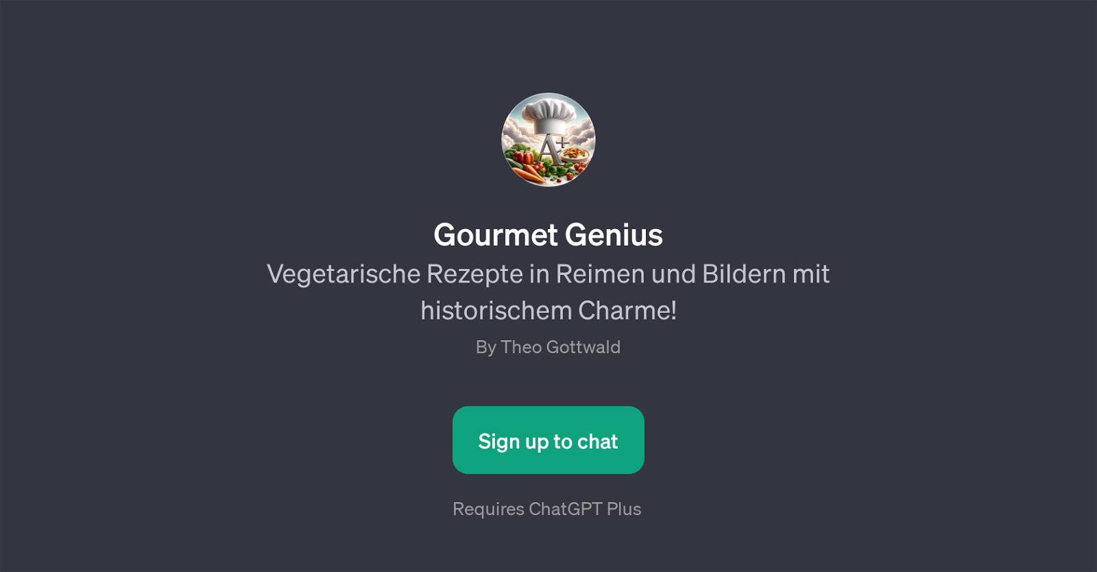 Gourmet Genius website