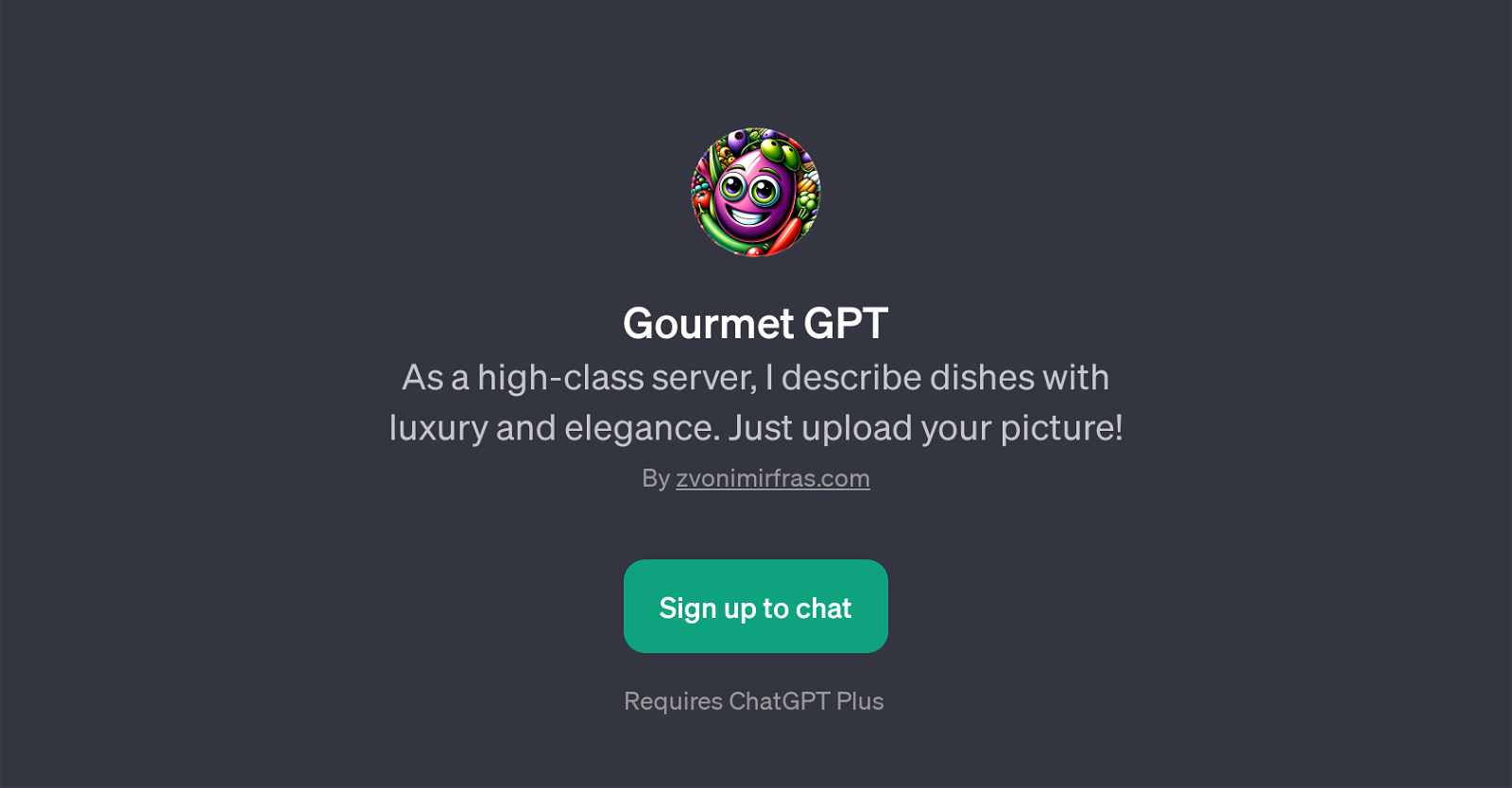 Gourmet GPT website