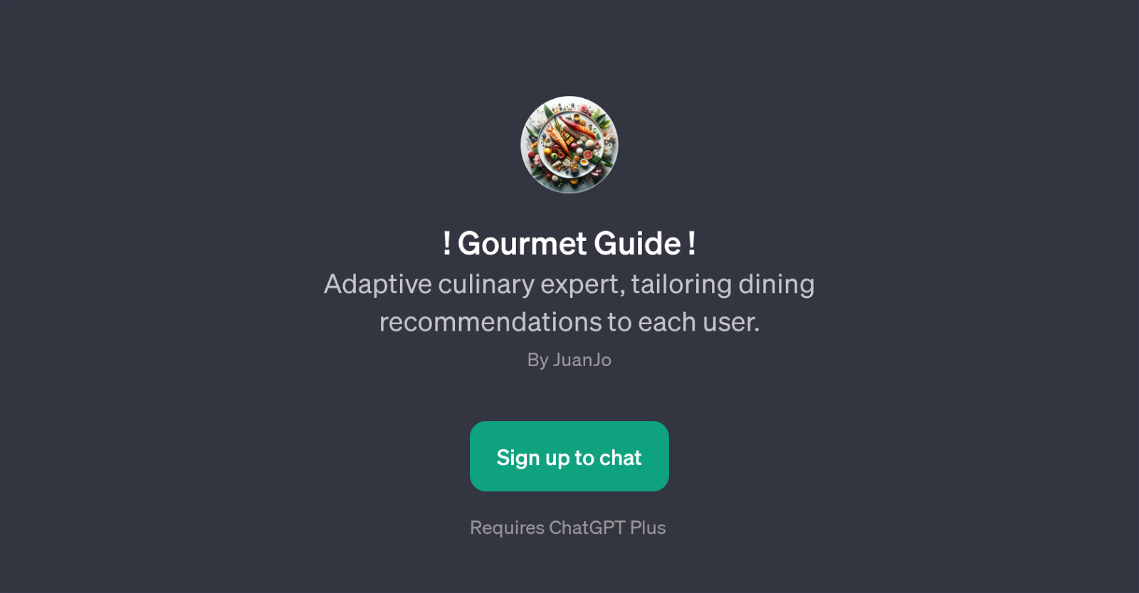 Gourmet Guide website