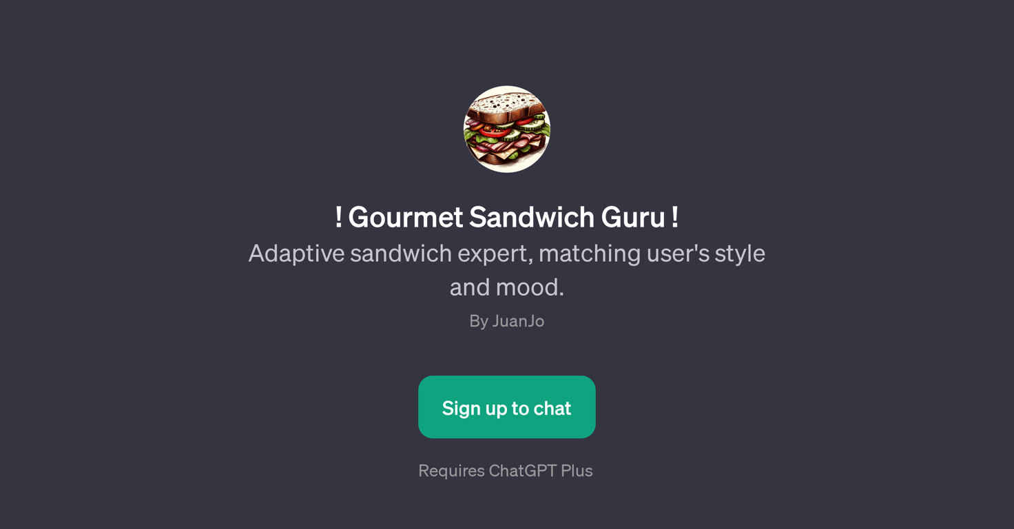 Gourmet Sandwich Guru website