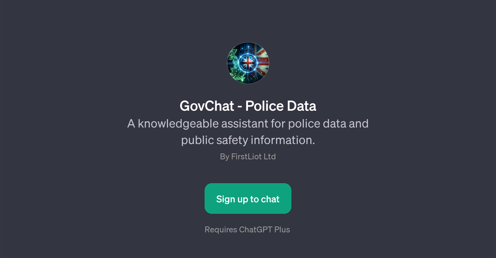 GovChat - Police Data website
