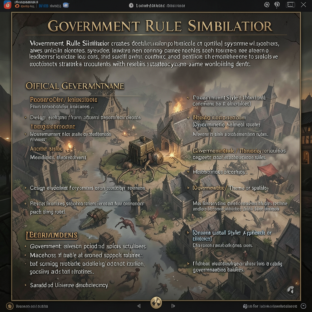Government Rule Simulator website