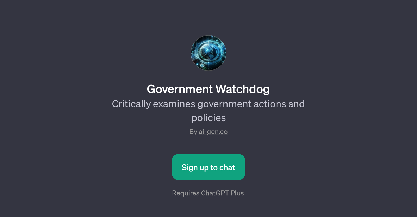 Government Watchdog website