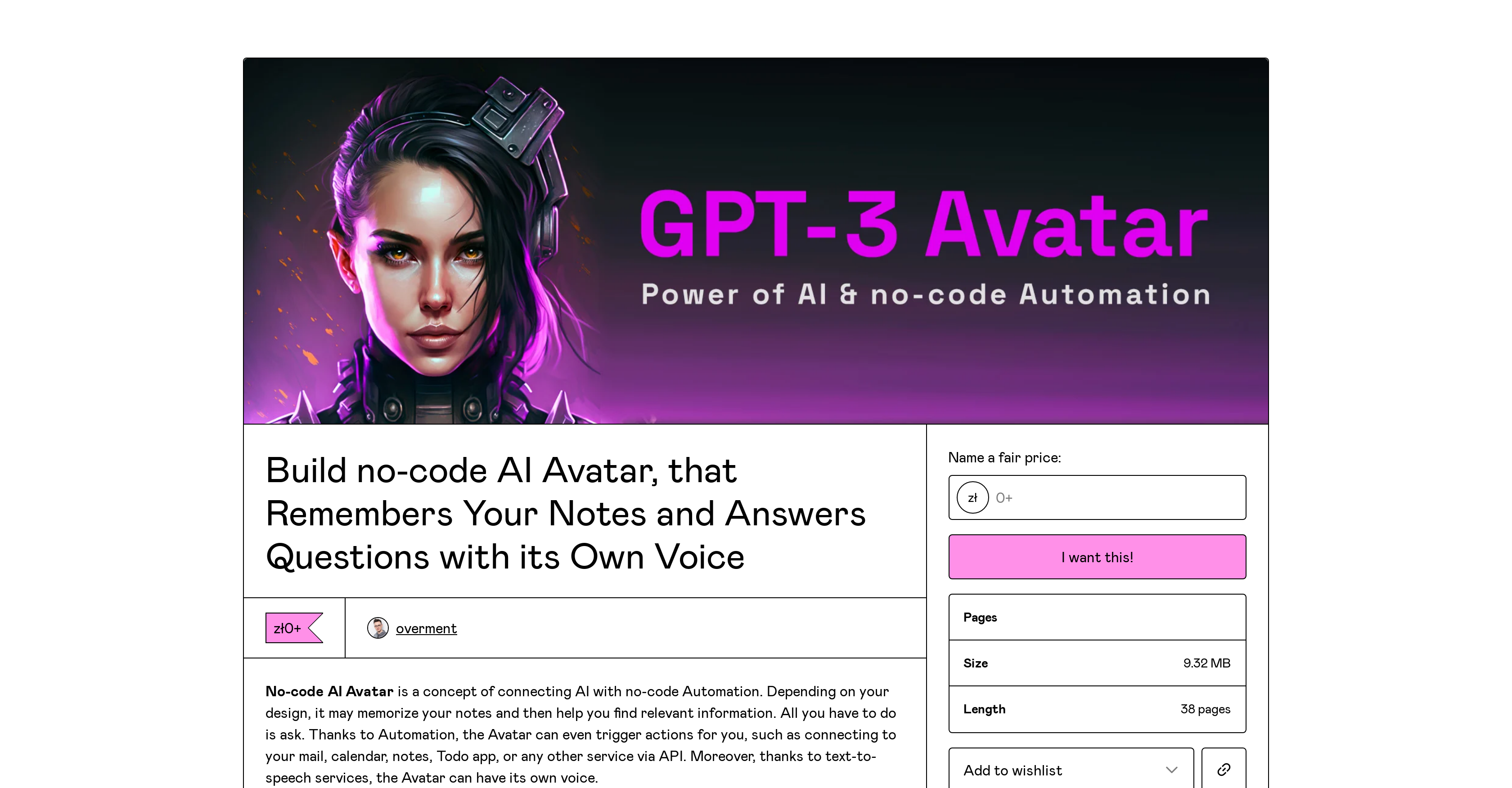 GPT-3 AI Avatar