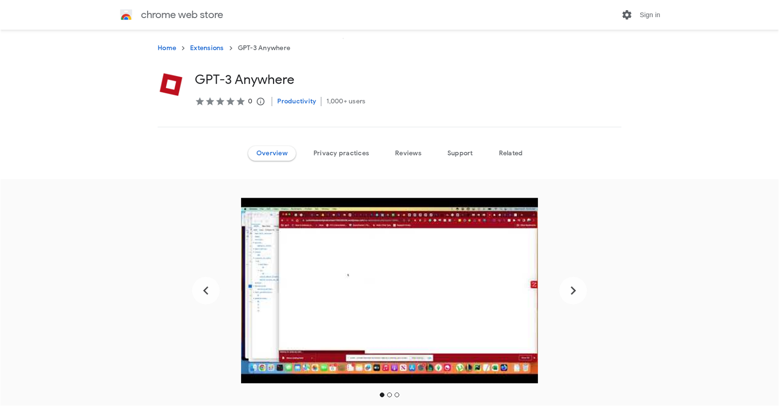 GPT-3 Anywhere website