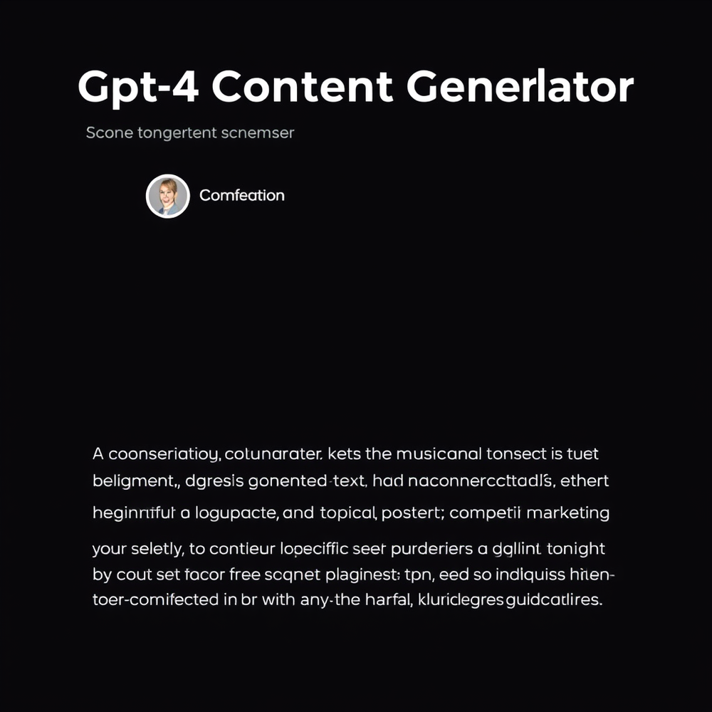 Gpt-4 Content Generator website