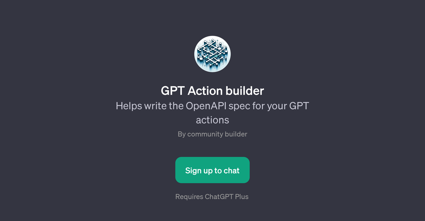 GPT Action builder website