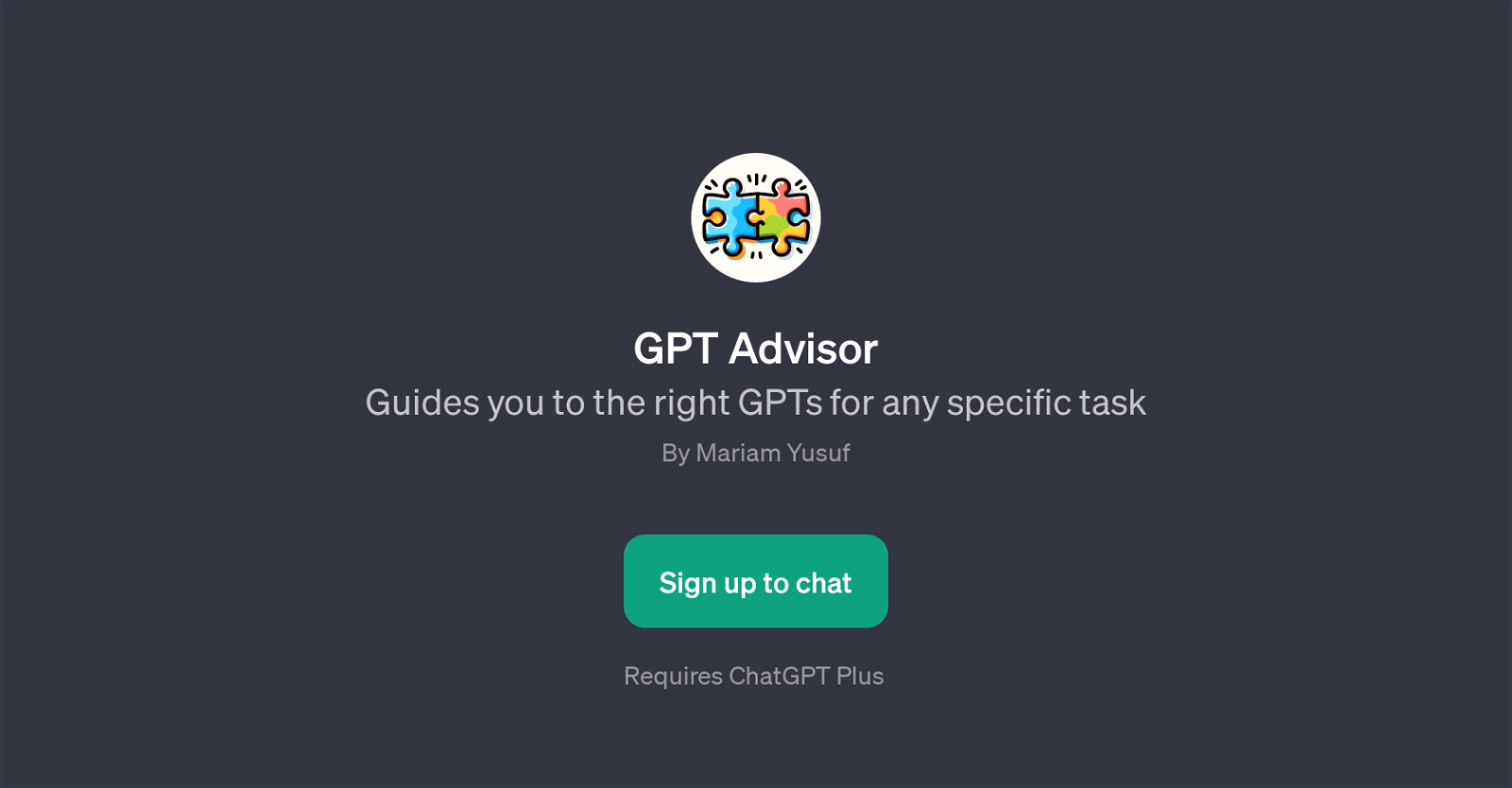 GPT Advisor website
