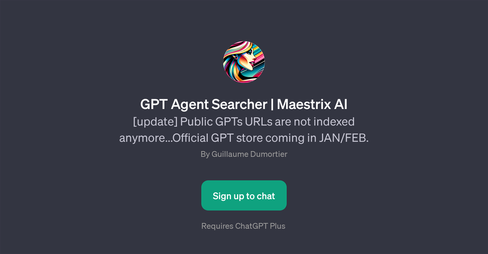 GPT Agent Searcher | Maestrix AI website