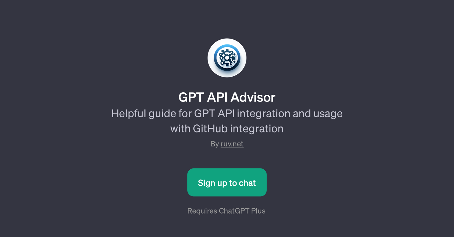GPT API Advisor website
